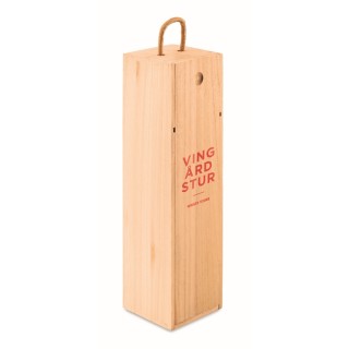 Caja de vino de madera para publicidad